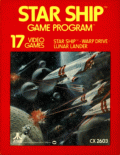 Информация об игре:   обложка коробки Название игры: Консоль Star Ship :   Atari 2600   Автор (выпущен): Atari (1977) Жанр: Боевик, Шутер Режим: Многопользовательский Дизайн: Роберт А