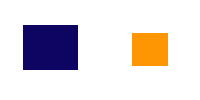 Щоб нейтралізувати помаранчевий і синій кольори, потрібно значно більше синього, ніж оранжевого