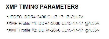 Після установки HyperX Predator HX430C15PB3K2 / 16 в плату, модулі автоматично налаштовуються на режим DDR4-2400 c затримками 17-17-17-39 і напругою живлення 1,2 В