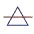 Символи стихій:   Лінія на трикутнику,   направленому вгору є символом Повітря